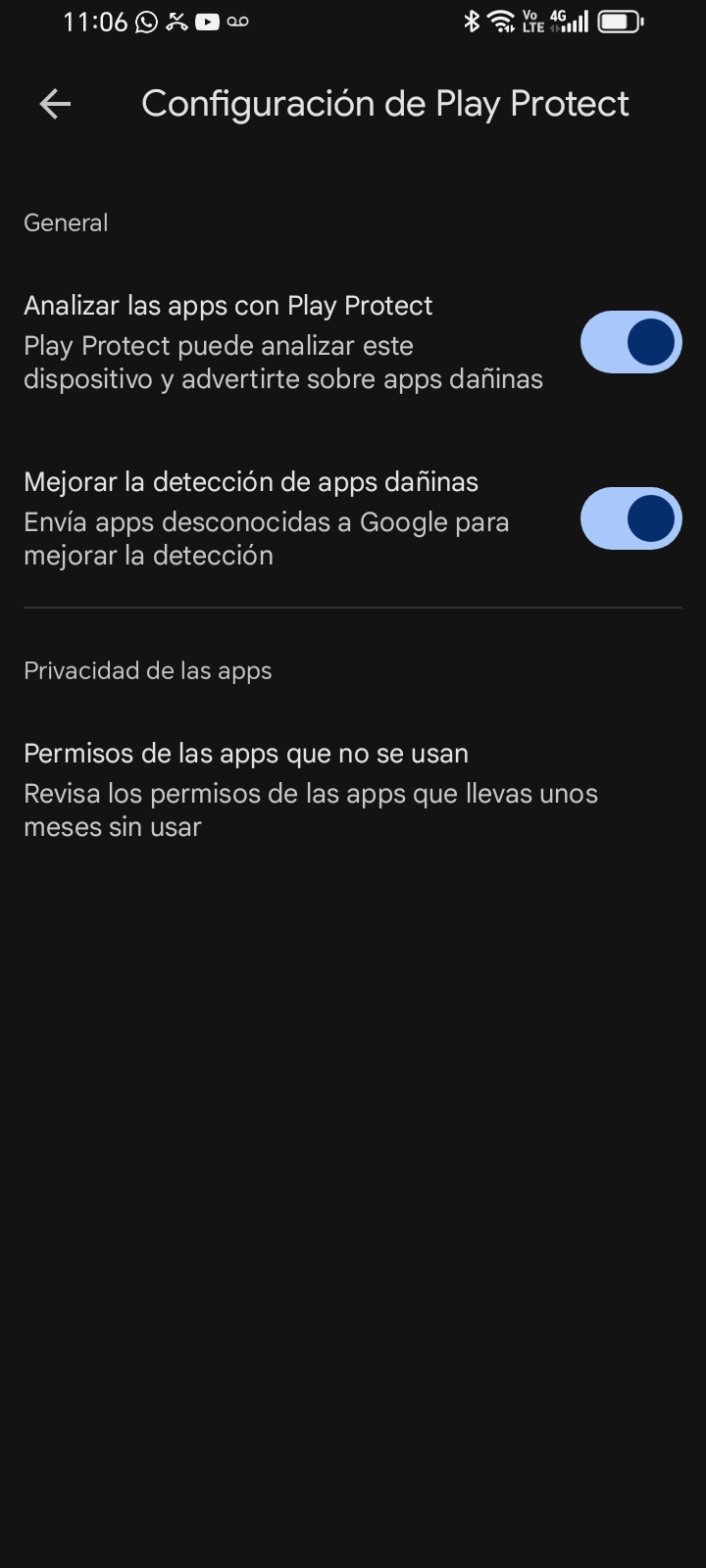 Configuración de Play Protect